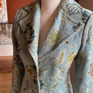 CAbi Tapestry Quilted Coat Jacket 0